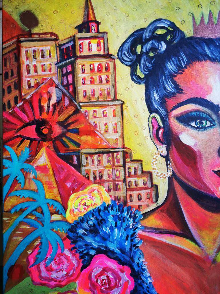 Original Figurative Pop Culture/Celebrity Painting by Erika Petunoviene Ayte