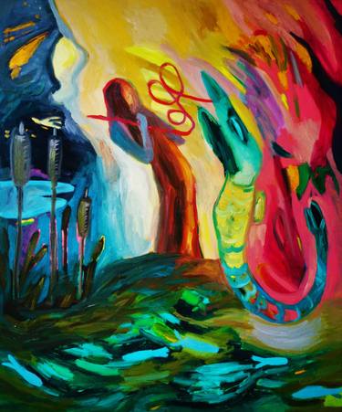 Print of Abstract Landscape Paintings by Erika Petunoviene Ayte
