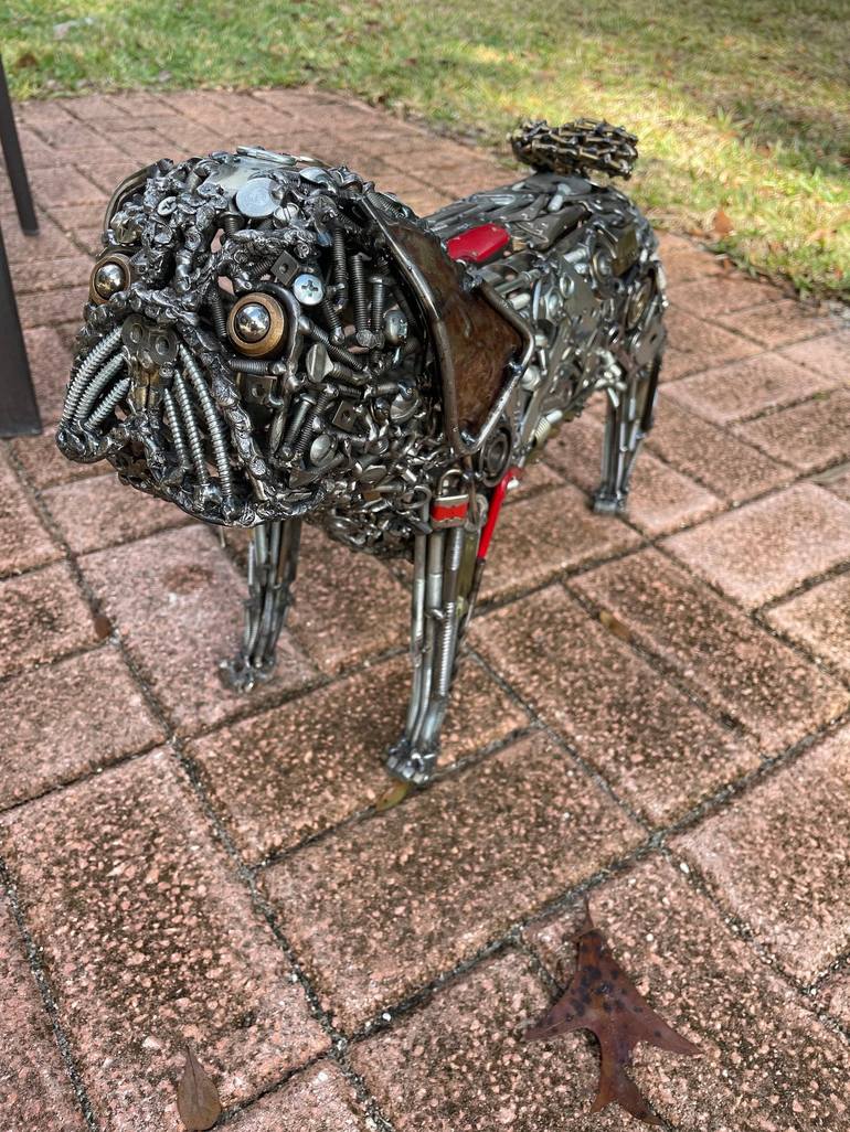 Original Pop Art Dogs Sculpture by BRIAN BERLE