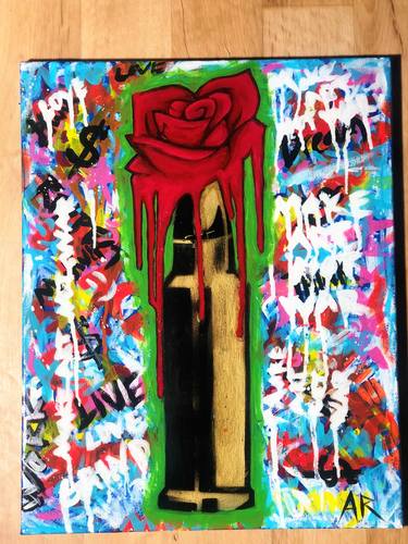 Original Abstract Expressionism Graffiti Paintings by Austin Rogers