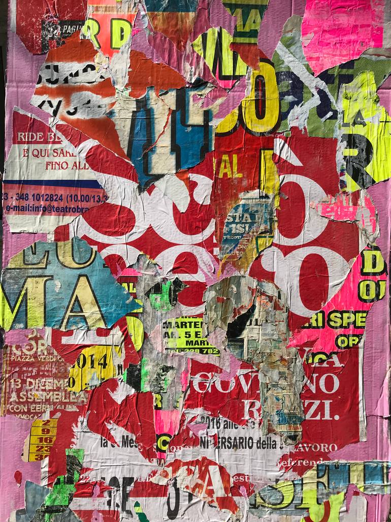 Original Documentary Abstract Collage by Ian Ritchie
