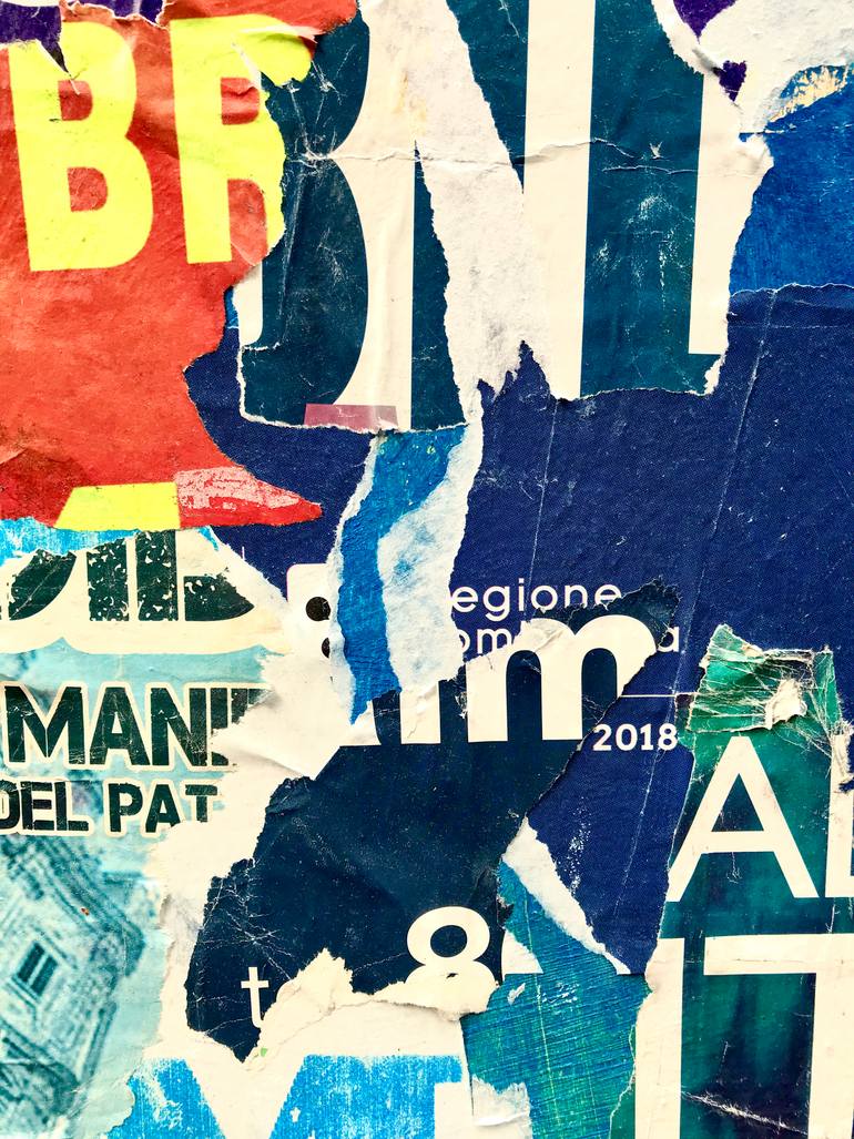 Original Abstract Expressionism Abstract Collage by Ian Ritchie