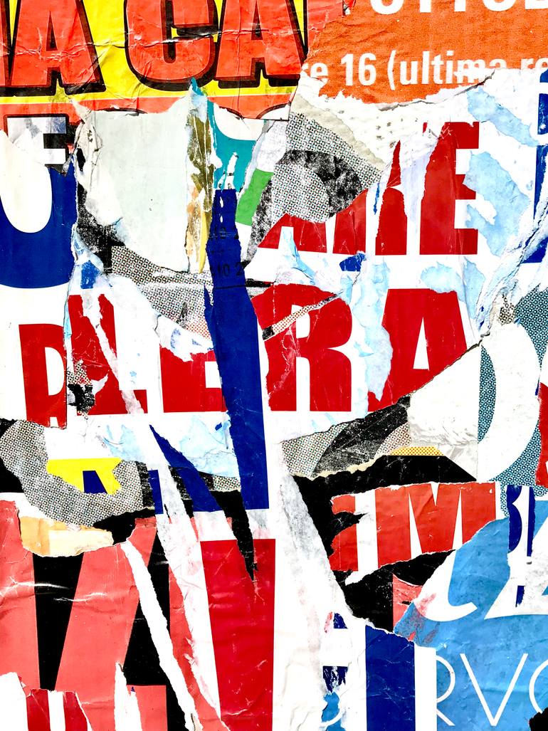 Original Abstract Expressionism Abstract Collage by Ian Ritchie