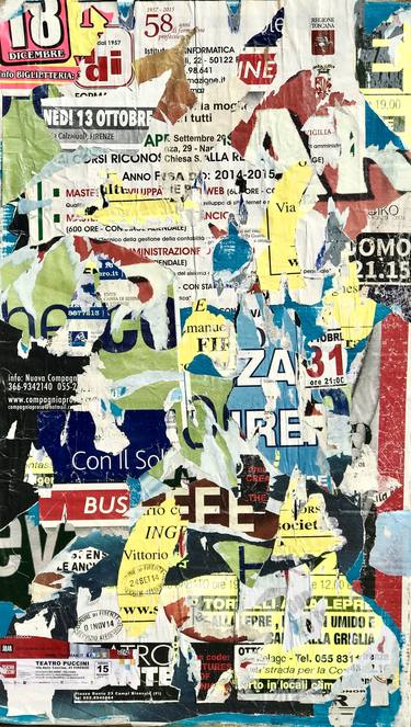 Original Abstract Cities Collage by Ian Ritchie