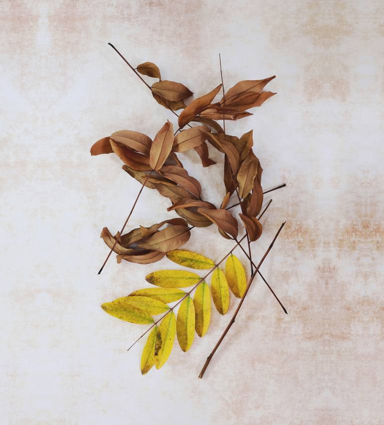 DIY Paper dried leaves for fall crafts (how to make paper flowers) 