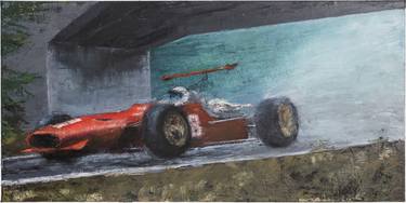 Original Impressionism Automobile Paintings by Simon Haener