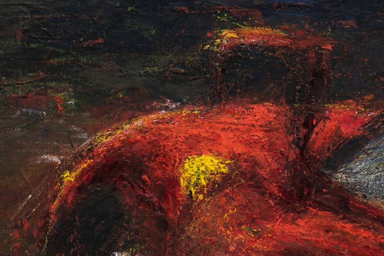 Original Impressionism Automobile Painting by Simon Haener