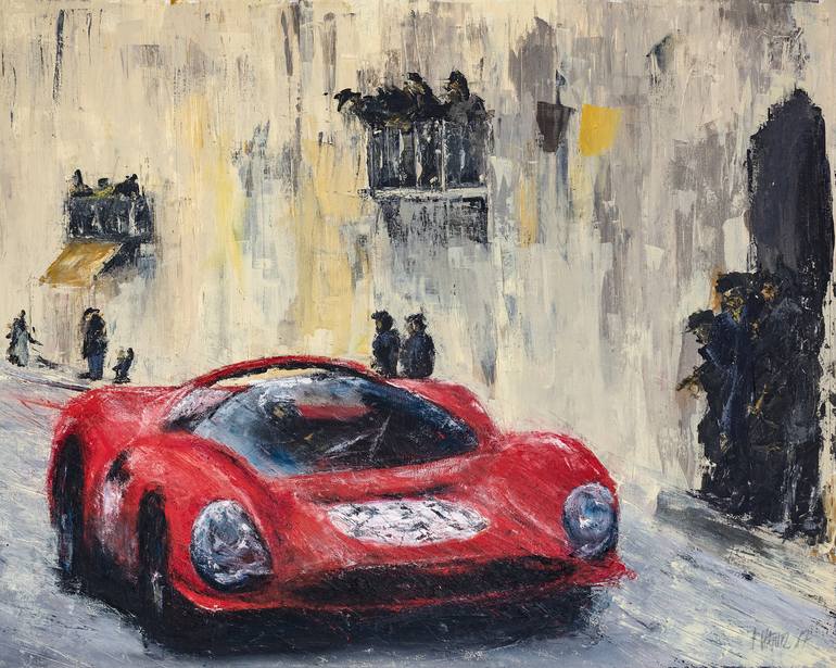 Expected Ferrari 330 P3 Painting By Simon Haener Saatchi Art
