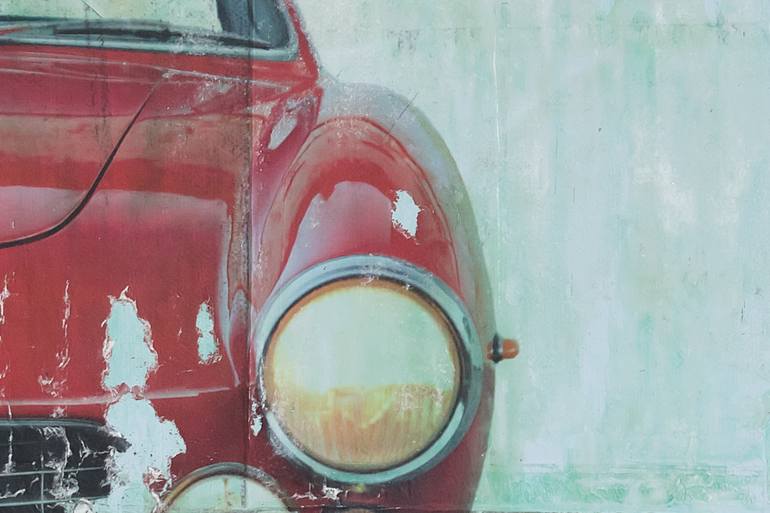 Original Abstract Automobile Painting by Simon Haener