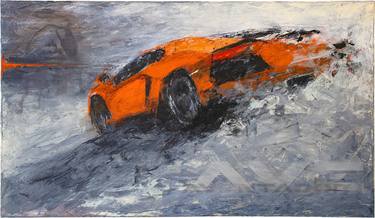 Print of Automobile Paintings by Simon Haener