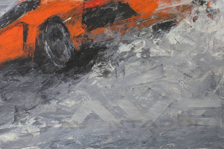 Original Abstract Expressionism Automobile Painting by Simon Haener