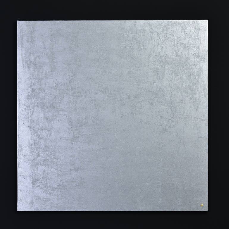Original monochrome Abstract Painting by Denis Defrancesco