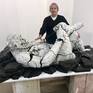 King Kong Balls Asphalt(Size)146x210x110cm. (57.5x82.7x43.3in.)