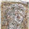 Pollock à Rome. Fluidity details with enamel paint on acrylic.