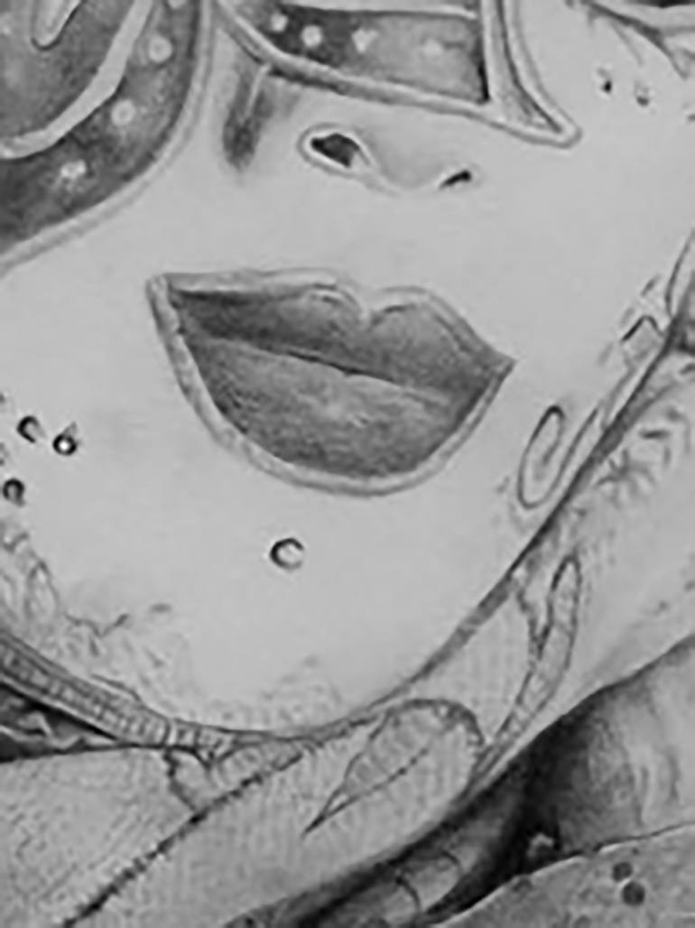 Original Figurative Fantasy Drawing by Tinatin Sanikidze