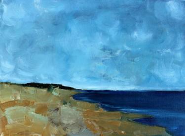 Original Abstract Expressionism Beach Painting by Gavin O'Donoghue