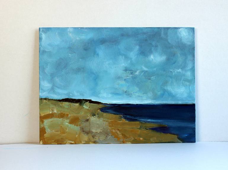 Original Abstract Expressionism Beach Painting by Gavin O'Donoghue