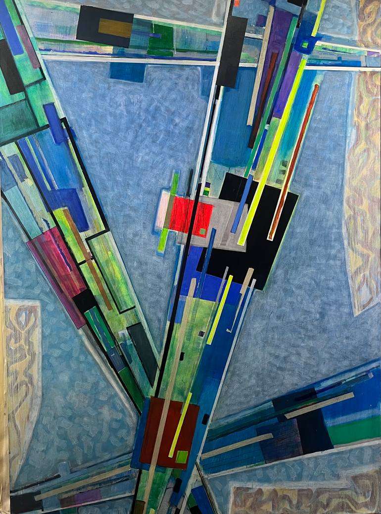 Original Abstract Painting by Massimo Licata | Abstract Expressionism Art on Canvas | Intersection on the way to Betelgeuse
