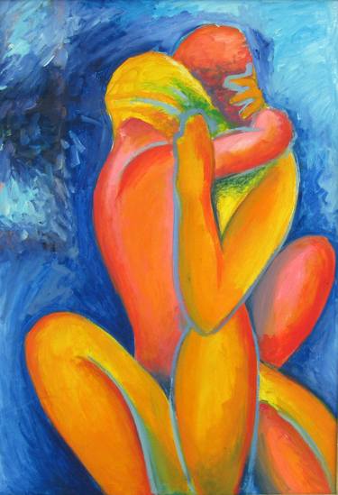 Print of Cubism Nude Paintings by Serhiy Stepanov
