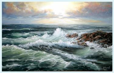 Print of Realism Seascape Paintings by Ivo Uzunov
