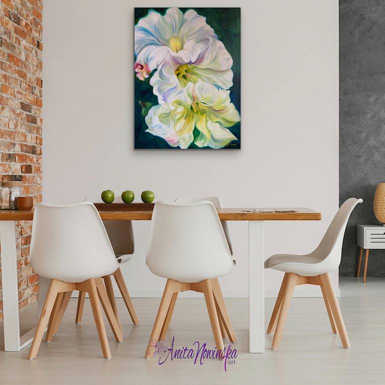 Original Contemporary Floral Painting by Anita Nowinska