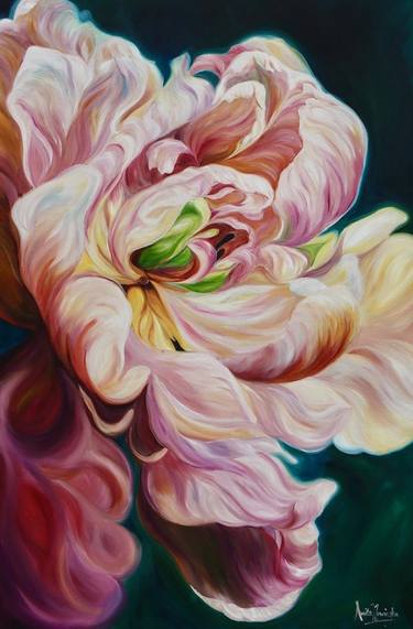 Original Fine Art Floral Paintings by Anita Nowinska