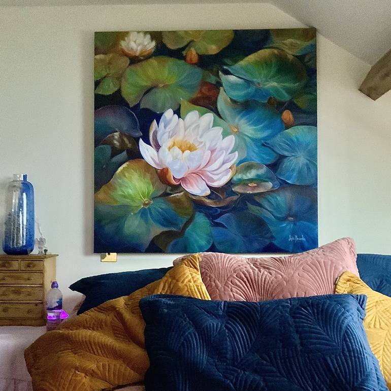 Original Floral Painting by Anita Nowinska