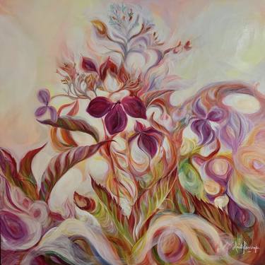 'Introspection'- Autumn Hydrangea Flower ainting thumb