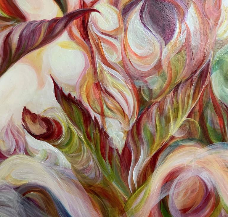 Original Contemporary Floral Painting by Anita Nowinska