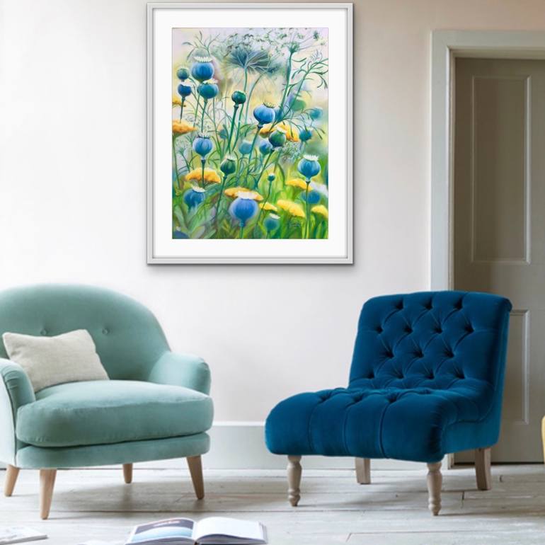 Original Floral Painting by Anita Nowinska