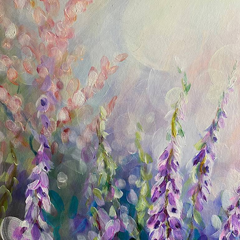 Original Expressionism Floral Painting by Anita Nowinska