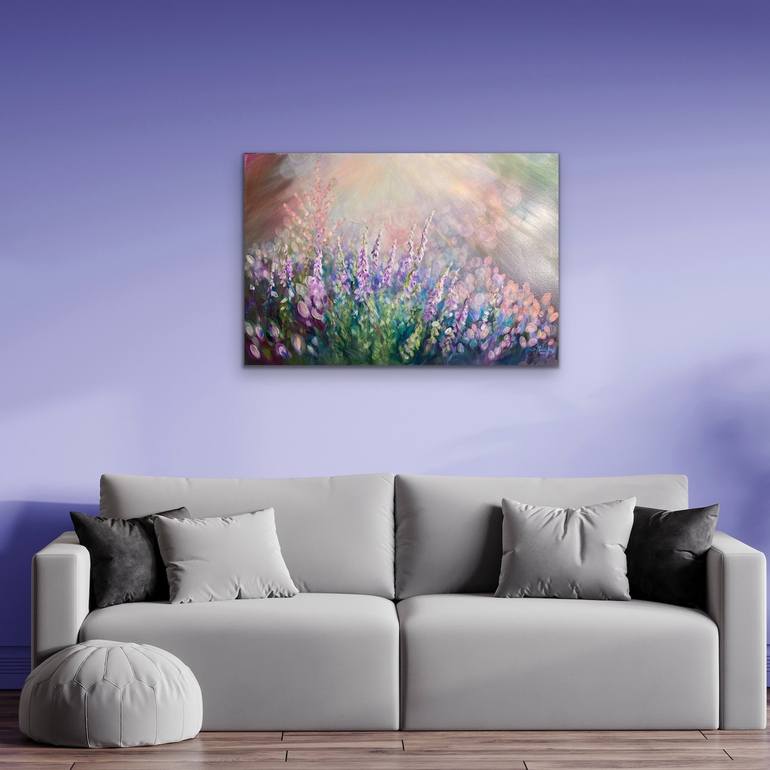 Original Expressionism Floral Painting by Anita Nowinska