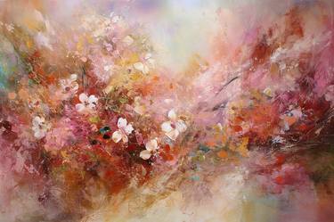 - ABSTRACT romantic spring painting in colour thumb