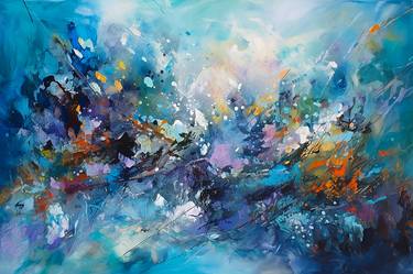 ABSTRACT romantic spring painting in colour thumb