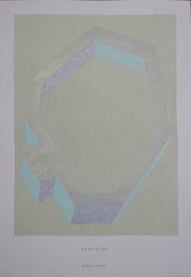 Original Geometric Printmaking by katrin hahner