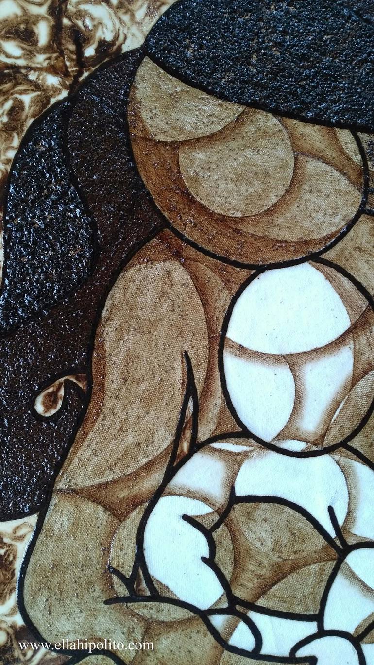 Original Abstract Family Painting by Ella Hipolito