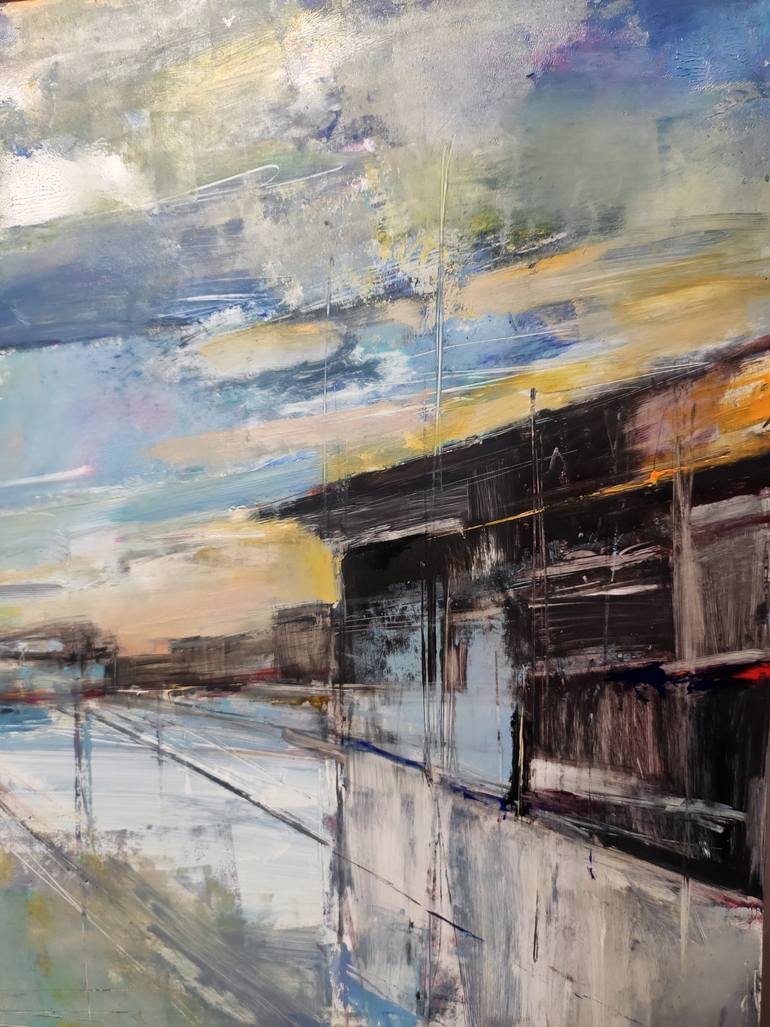 Original Expressionism Landscape Painting by Nikita Dmytrenko