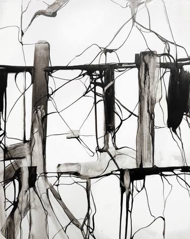 Original Abstract Expressionism Abstract Drawings by Nikita Dmytrenko