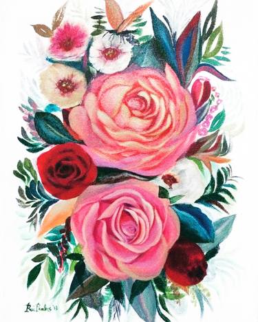 Print of Floral Paintings by Rui Parabas
