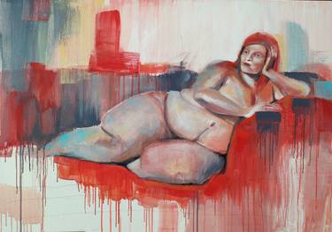 Original Figurative Women Paintings by Magdalena Wozniak Melissourgaki