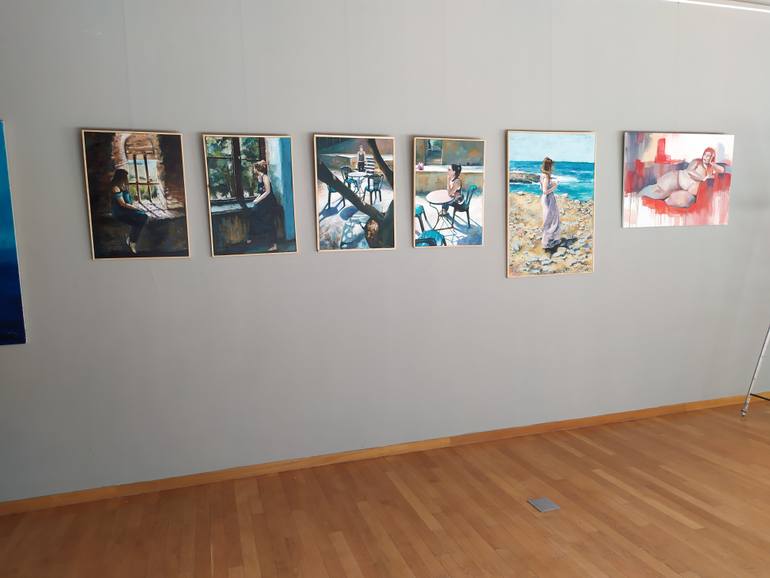 Original Figurative Landscape Painting by Magdalena Wozniak Melissourgaki