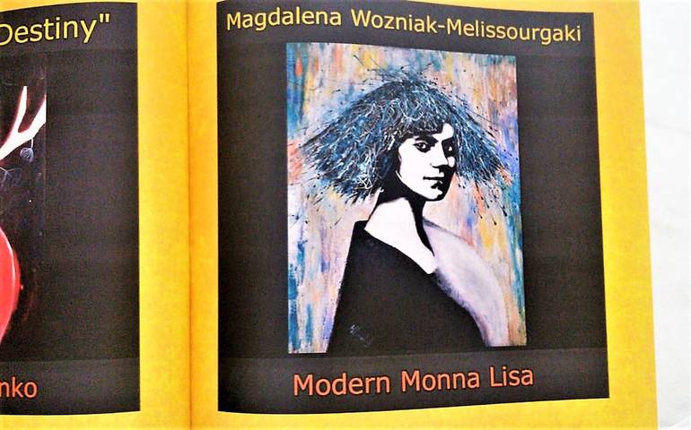 Original Women Painting by Magdalena Wozniak Melissourgaki