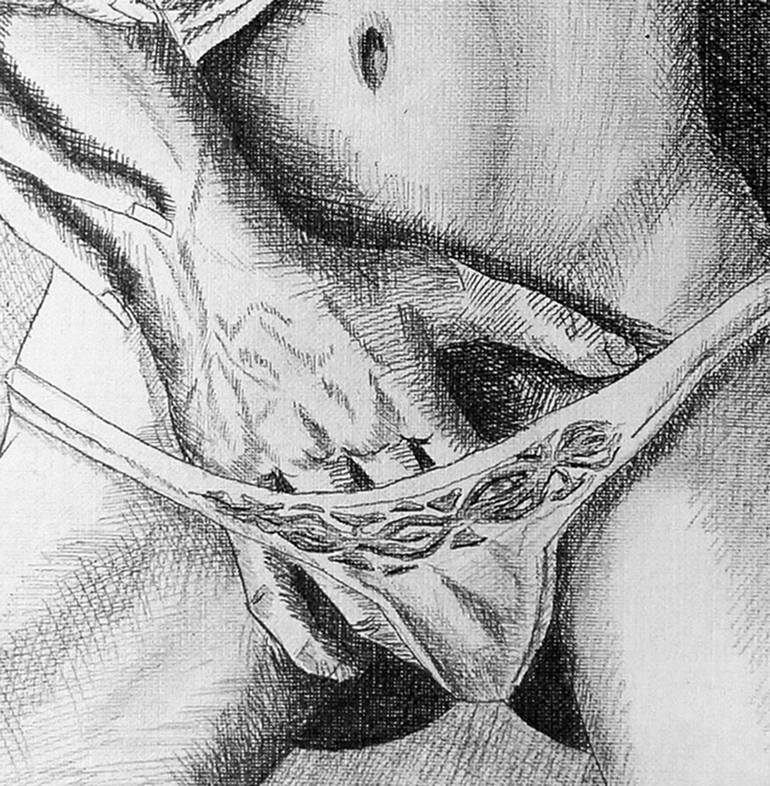Original Illustration Erotic Drawing by Askold Malik