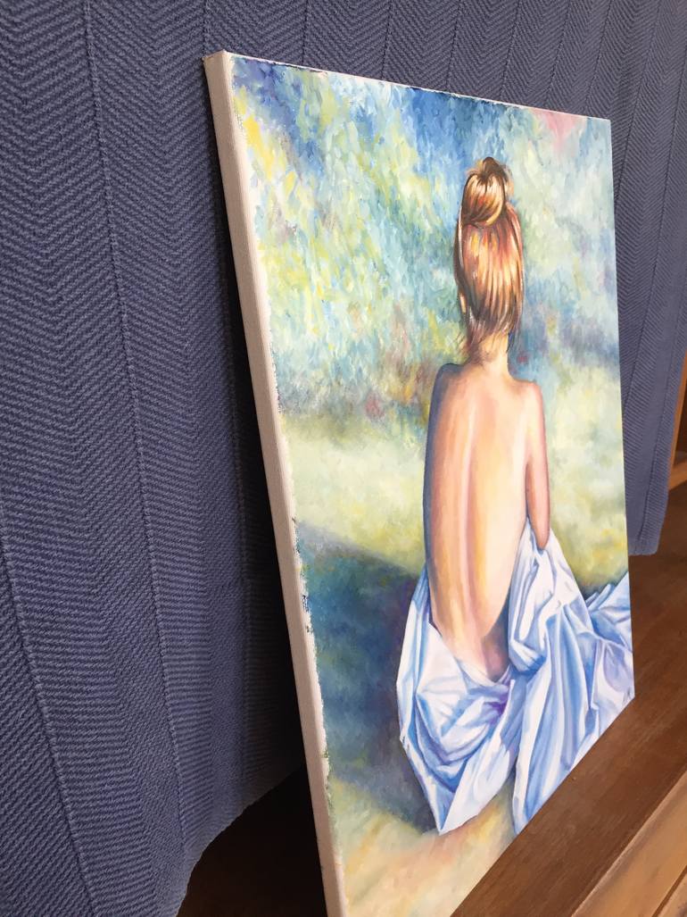Original Impressionism Nude Painting by Nicola Richardson 