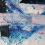 Original art work on canvas. 
Flowy feeling composition, splatters and lines create movement and depth.
diptych, each panel 37,4x27,5", total size 37x55"

The edges are painted. The painting will be sent to the customer rolled in a tube, and needs to be stretched

Please Note: due to different monitors and devices the colours may vary slightly.