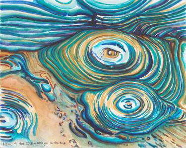 Print of Abstract Water Paintings by Tanya Gravening