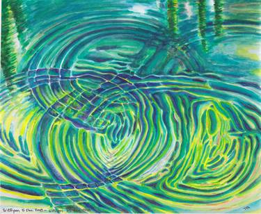 Print of Abstract Water Paintings by Tanya Gravening
