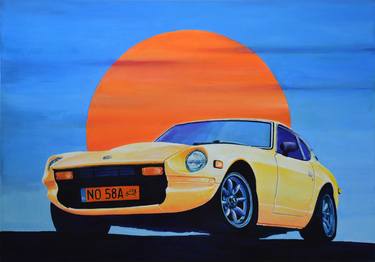 Original Figurative Automobile Paintings by Krzysztof Tanajewski