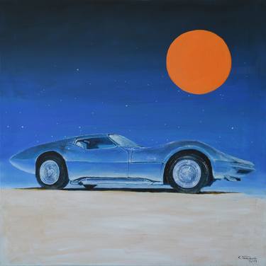 Print of Figurative Automobile Paintings by Krzysztof Tanajewski