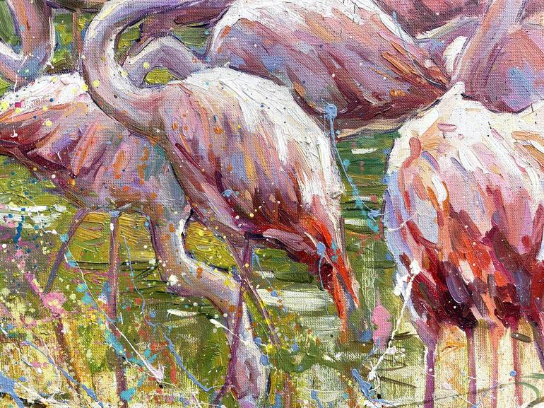 Original Abstract Animal Painting by Eugene Chernyakovsky